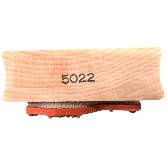 Lockhart Stamp Co. Wood-Mounted Rubber Stamp Pumpkin & Foliage Design 5022 - Picture 3 of 4